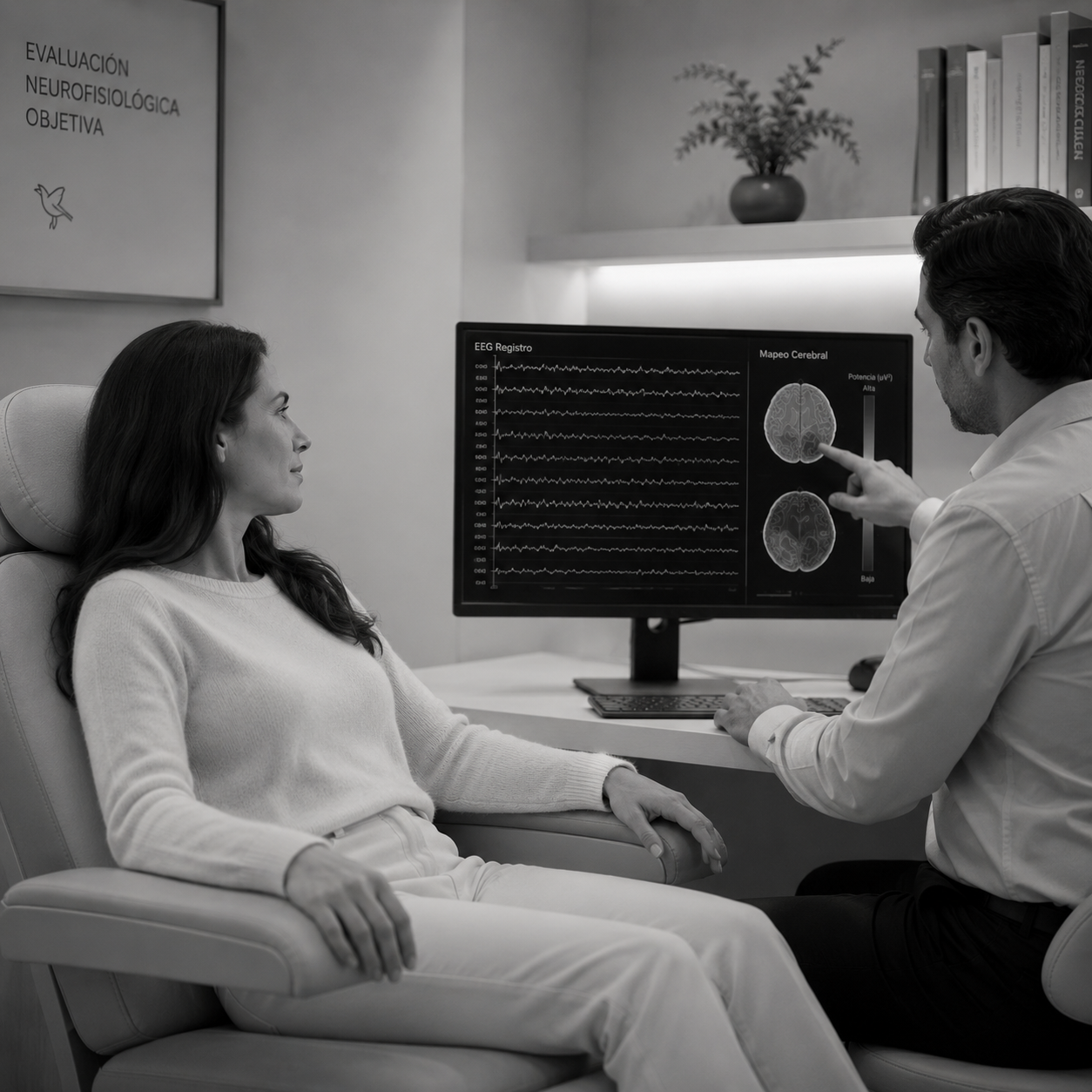 Registro de la actividad eléctrica cerebral mediante EEG